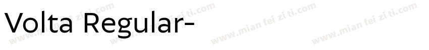 Volta Regular字体转换